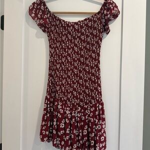 Zara Red Floral Dress